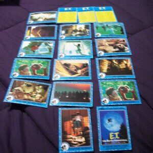 1982 UNIVERSAL STUDIOS - ET  CARDS - LOT OF  18 - ITEM 5 - 26